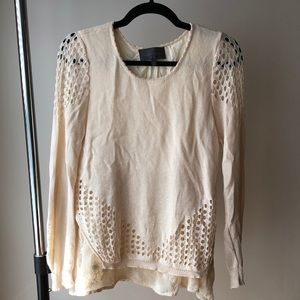 Anthropologie Detail Light Knit Sweater
